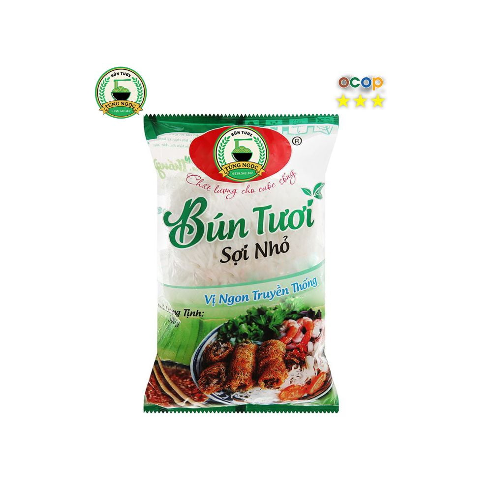 Bún tươi Tùng Ngọc sợi nhỏ KLT 500g