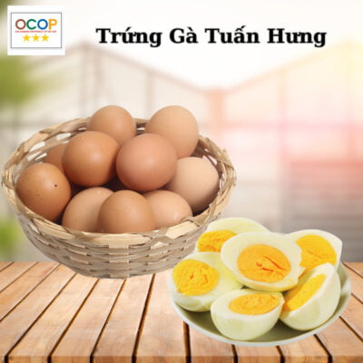 Trứng gà Tuấn Hưng 10 quả